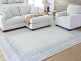 Leasing Furniture - Ashley Furniture - Azelhurst Rug - 7'8" x 10' Area Rug / Blue/Ivory/Gray - R407851
