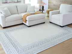 Leasing Furniture - Ashley Furniture - Azelhurst Rug - 7'8" x 10' Area Rug / Blue/Ivory/Gray - R407851