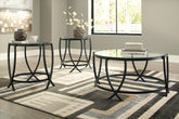 Leasing Furniture - Ashley Furniture - Tarrin Table (Set of 3) - Occasional Table Set (3/CN) / Black - T115-13