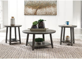 Leasing Furniture - Ashley Furniture - Caitbrook Table (Set of 3) - Occasional Table Set (3/CN) / Gray - T188-13