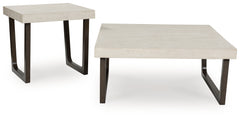 Leasing Furniture - Ashley Furniture - Westenfort Table (Set of 2) - Occasional Table Set (Set of 2) / Espresso/Gray - T202-12