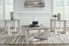 Leasing Furniture - Ashley Furniture - Garnilly Table (Set of 3) - Occasional Table Set (3/CN) / Whitewash - T247-13