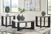 Leasing Furniture - Ashley Furniture - Sharstorm Table (Set of 3) - Occasional Table Set (3/CN) / Two-tone Gray - T251-13