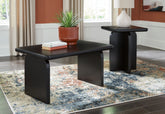 Leasing Furniture - Ashley Furniture - Mitchalli Table (Set of 2) - Occasional Table Set (Set of 2) / Black - T313-12