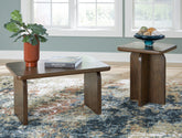 Leasing Furniture - Ashley Furniture - Shawbeck Table (Set of 2) - Occasional Table Set (Set of 2) / Medium Brown - T315-12