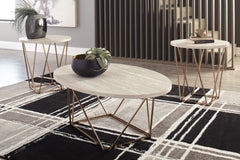 Leasing Furniture - Ashley Furniture - Tarica Table (Set of 3) - Occasional Table Set (3/CN) / Two-tone - T385-13