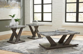 Leasing Furniture - Ashley Furniture - Bensonale Table (Set of 3) - Occasional Table Set (3/CN) / Brown/Gray - T400-13