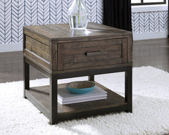 Leasing Furniture - Ashley Furniture - Johurst End Table - Rectangular End Table / Grayish Brown - T444-3