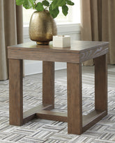 Leasing Furniture - Ashley Furniture - Cariton End Table - Square End Table / Gray - T471-2