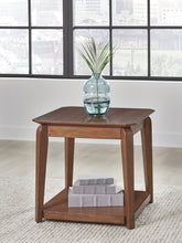 Leasing Furniture - Ashley Furniture - Trenmour End Table - Square End Table / Medium Brown - T596-2