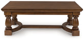 Leasing Furniture - Ashley Furniture - Sturlayne Coffee Table - Rectangular Cocktail Table / Brown - T609-1