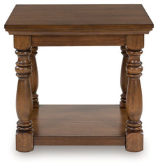 Leasing Furniture - Ashley Furniture - Sturlayne End Table - Rectangular End Table / Brown - T609-3