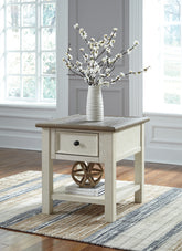 Leasing Furniture - Ashley Furniture - Bolanburg End Table - Rectangular End Table / Two-tone - T637-3