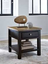 Leasing Furniture - Ashley Furniture - Drazmine End Table - Rectangular End Table / Brown - T734-3