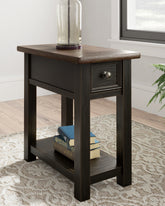 Leasing Furniture - Ashley Furniture - Tyler Creek Chairside End Table - Chair Side End Table / Grayish Brown/Black - T736-107