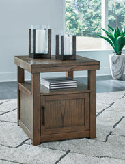 Leasing Furniture - Ashley Furniture - Boardernest End Table - Rectangular End Table / Brown - T738-3