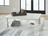 Leasing Furniture - Ashley Furniture - Arlendyne Coffee Table - Rectangular Cocktail Table / Antique White - T747-1