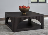 Leasing Furniture - Ashley Furniture - Yellink Coffee Table - Square Cocktail Table / Black - T760-8