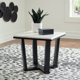 Leasing Furniture - Ashley Furniture - Fostead End Table - Square End Table / White/Espresso - T770-2