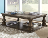 Leasing Furniture - Ashley Furniture - Johnelle Coffee Table - Rectangular Cocktail Table / Gray - T776-1