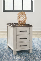 Leasing Furniture - Ashley Furniture - Darborn Chairside End Table - Chair Side End Table / Gray/Brown - T796-7