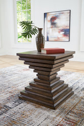 Leasing Furniture - Ashley Furniture - Hannodream End Table - Square End Table / Warm Brown - T821-2