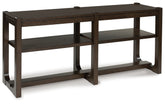 Leasing Furniture - Ashley Furniture - Breckington Sofa Table - Sofa Table / Dark Brown - T856-4