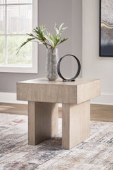 Leasing Furniture - Ashley Furniture - Jorlaina End Table - Square End Table / Light Grayish Brown - T922-2