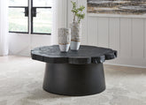 Leasing Furniture - Ashley Furniture - Wimbell Coffee Table - Round Cocktail Table / Black - T970-8