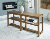 Leasing Furniture - Ashley Furniture - Cabalynn Sofa Table - Sofa Table / Light Brown - T974-4