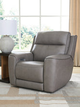 Leasing Furniture - Ashley Furniture - 5Z-Comfort Living Room - PWR REC Loveseat/CON/ADJ HDRST / Onyx - PCU1090218