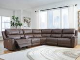 Leasing Furniture - Ashley Furniture - Bleckley Sectional - 6-Piece Power Reclining Sectional / Espresso - PCU12001S5