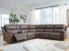 Leasing Furniture - Ashley Furniture - Bleckley Sectional - 6-Piece Power Reclining Sectional / Espresso - PCU12001S5