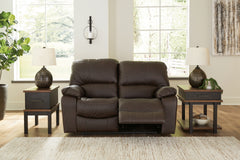 Leasing Furniture - Ashley Furniture - Leesworth Living Room - Reclining Power Loveseat / Ocean - U4380974