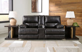 Leasing Furniture - Ashley Furniture - Mountainous Living Room - PWR Recliner/ADJ Headrest / Eclipse - U6580182