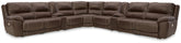 Leasing Furniture - Ashley Furniture - Dunleith 9-piece Power Reclining Sectional - 9-piece Power Reclining Sectional / Chocolate - U71604S10