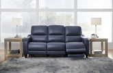 Leasing Furniture - Ashley Furniture - Mercomatic Living Room - PWR REC Sofa with ADJ Headrest / Ocean - U7531115