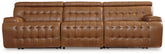 Leasing Furniture - Ashley Furniture - Temmpton Sectional - 3-Piece Power Reclining Sectional Sofa / Chocolate - U92708S3