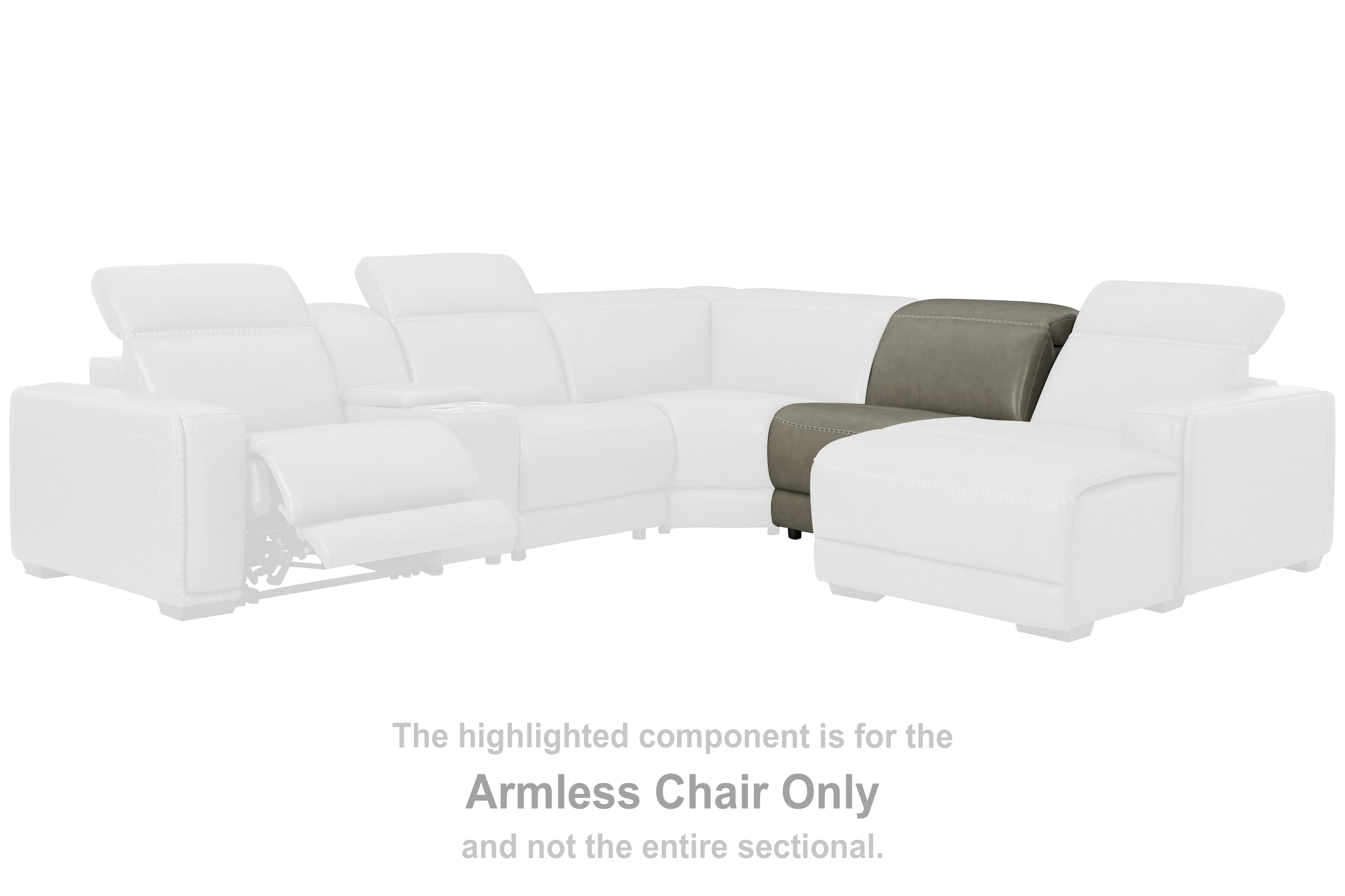 Leasing Furniture - Ashley Furniture - Correze Sectional - 3-Piece Power Reclining Sectional with Chaise / Gray - U94202S11