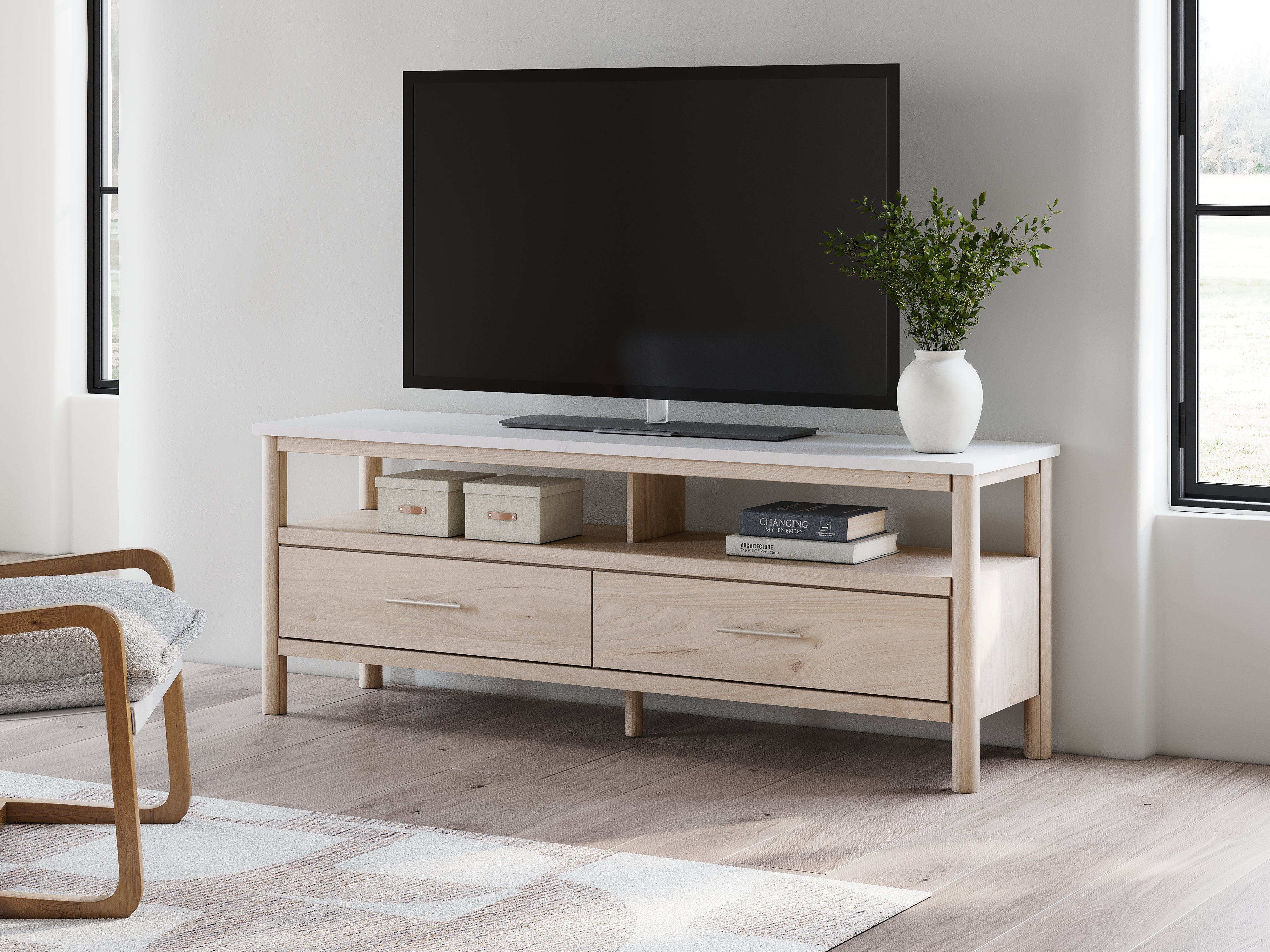 Leasing Furniture - Ashley Furniture - Cadmori TV Stand - 72" / Brown - W2614-68