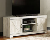 Leasing Furniture - Ashley Furniture - Bellaby TV Stand - 63" / Whitewash - W331-68
