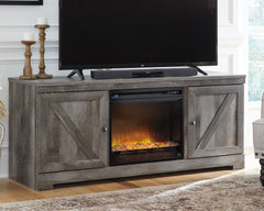 Leasing Furniture - Ashley Furniture - Wynnlow 63" TV Stand with Electric Fireplace - 63" TV Stand with Electric Fireplace / Gray - W440W4
