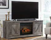 Leasing Furniture - Ashley Furniture - Wynnlow 63" TV Stand with Electric Fireplace - 63" TV Stand with Electric Fireplace / Gray - W440W9