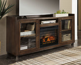Leasing Furniture - Ashley Furniture - Starmore 70" TV Stand with Electric Fireplace - 70" TV Stand with Electric Fireplace / Brown - W633W5