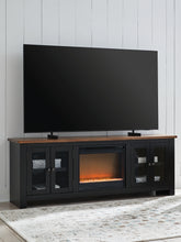 Leasing Furniture - Ashley Furniture - Wildenauer 76" TV Stand with Electric Fireplace - 76" TV Stand with Electric Fireplace / Brown/Black - W664W2