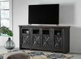 Leasing Furniture - Ashley Furniture - Tyler Creek 74" TV Stand - 74" / Black/Gray - W736-68