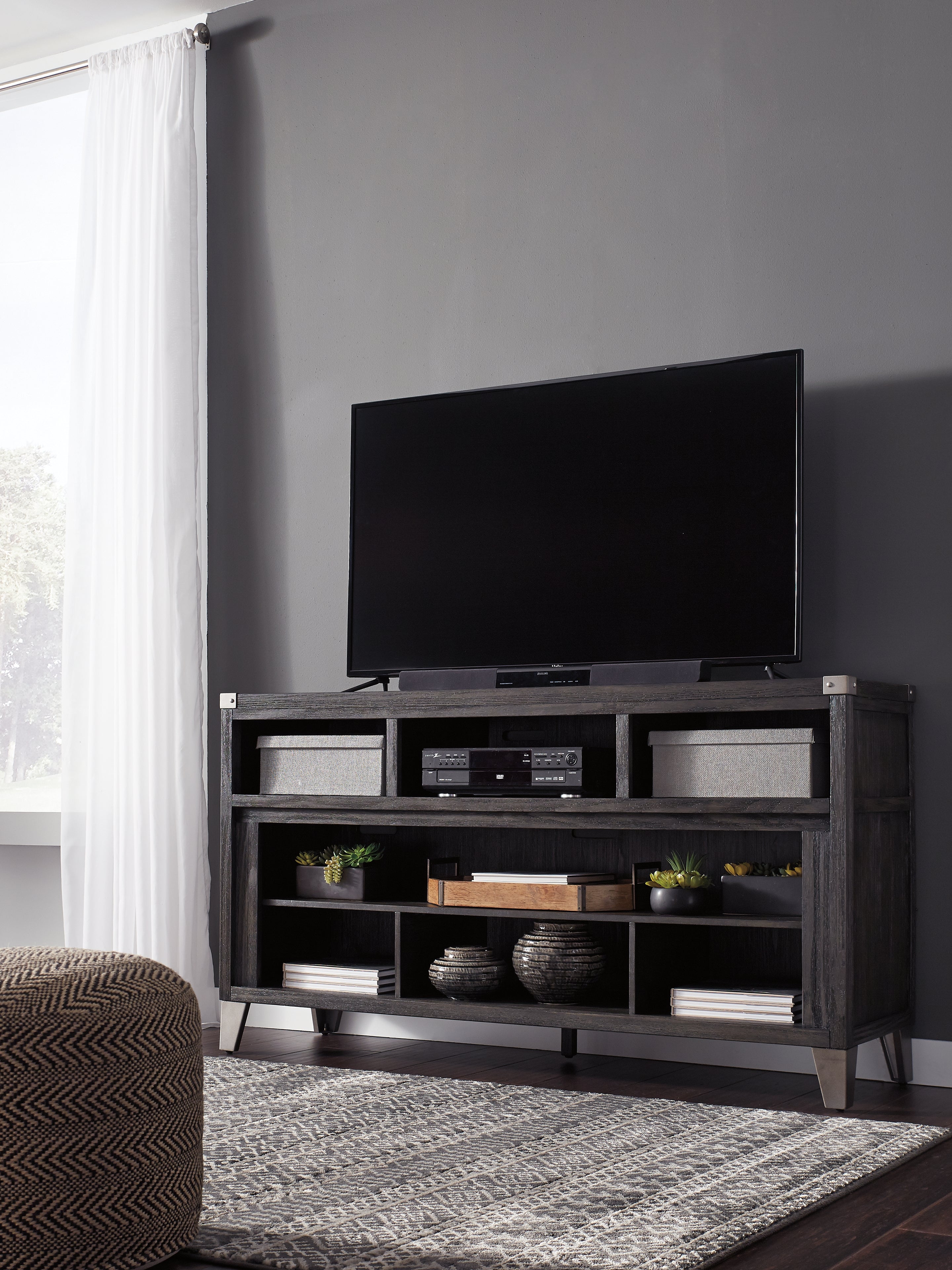 Leasing Furniture - Ashley Furniture - Todoe 65" TV Stand - 65" / Gray - W901-68