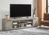 Leasing Furniture - Ashley Furniture - Naydell 92" TV Stand - 92" / Gray - W996-78