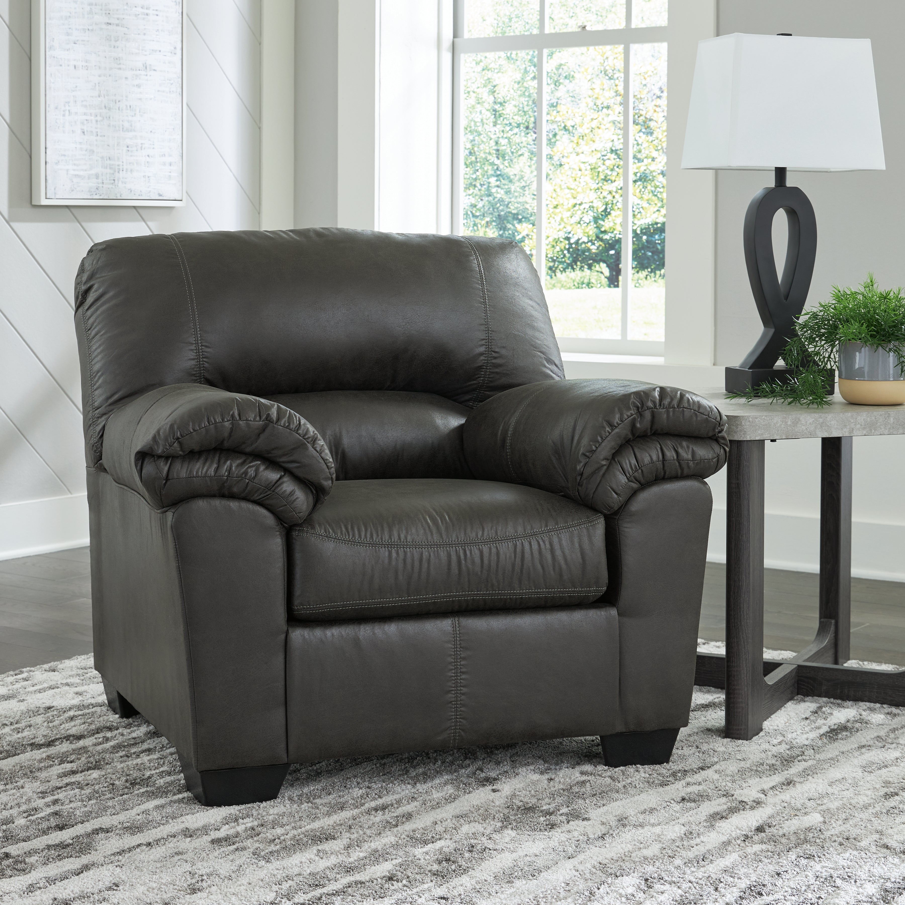 Leasing Furniture - Ashley Furniture - Bladen Living Room - Chair / Slate - 1202120