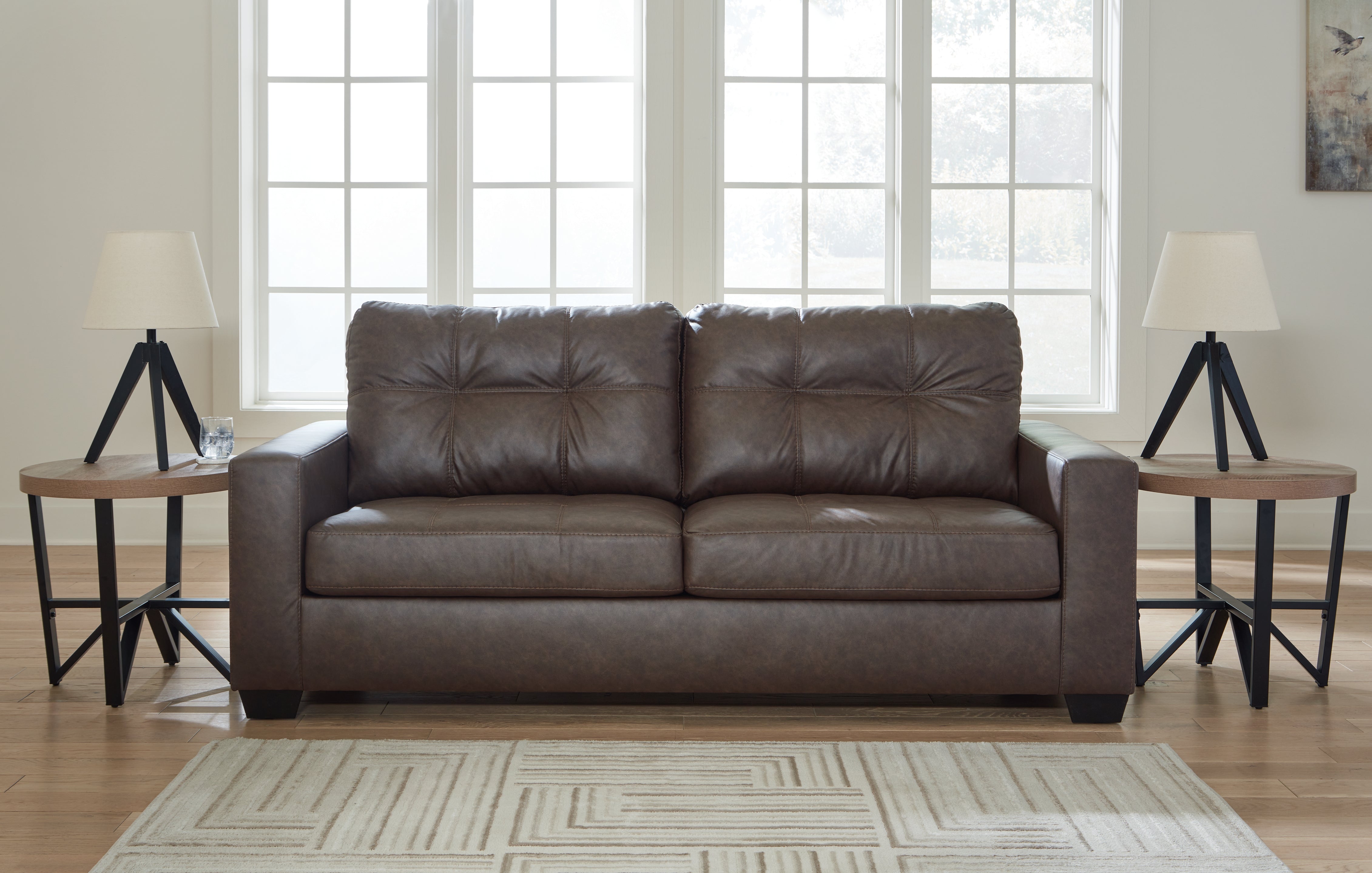 Leasing Furniture - Ashley Furniture - Barlin Mills Living Room - Sofa / Umber - 1700338